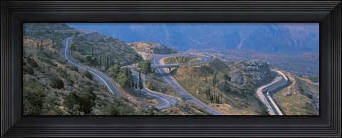 Framed Highway Delphi Greece Print