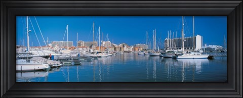 Framed View of a marina, Algarve Portugal Print