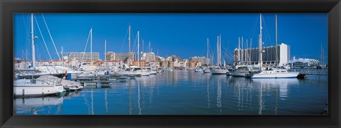 Framed View of a marina, Algarve Portugal Print