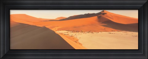Framed Sand Dunes, Desert Namibia Print