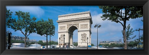 Framed France, Paris, Arc de Triomphe (day) Print