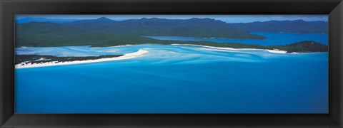 Framed White Heaven Beach Great Barrier Reef Queensland Australia Print