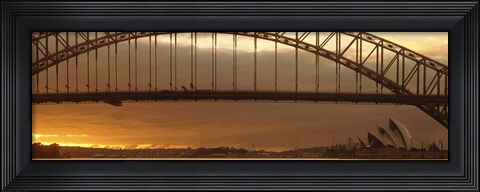 Framed Harbor Bridge Sydney Australia Print