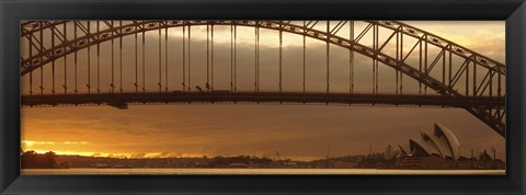 Framed Harbor Bridge Sydney Australia Print