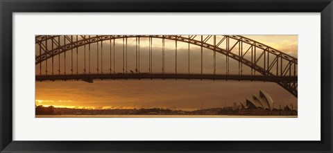 Framed Harbor Bridge Sydney Australia Print