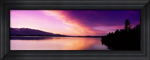 Framed Sunset Jackson Lake Grand Teton National Park WY USA Print