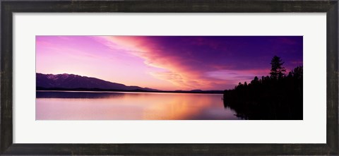 Framed Sunset Jackson Lake Grand Teton National Park WY USA Print
