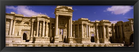 Framed Facade of a theater, Roman Theater, Palmyra, Syria Print