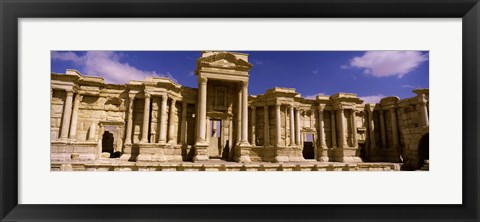 Framed Facade of a theater, Roman Theater, Palmyra, Syria Print