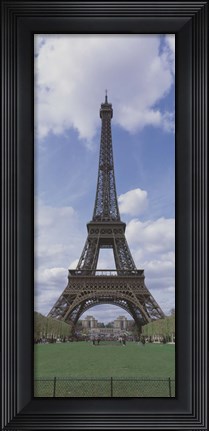 Framed Low angle view of a tower, Eiffel Tower, Paris, Ille-De-France, France Print