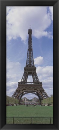 Framed Low angle view of a tower, Eiffel Tower, Paris, Ille-De-France, France Print