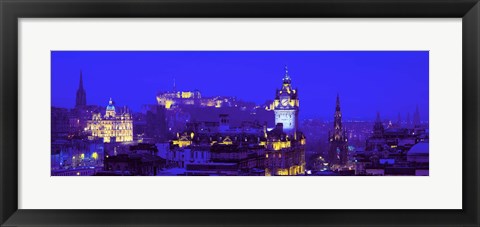Framed Evening, Royal Castle, Edinburgh, Scotland, United Kingdom Print