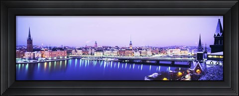 Framed Buildings In A City, Riddarholmen, Riddarholmen And The Old Town, Stockholm, Sweden Print