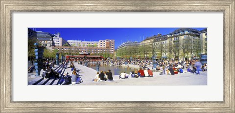 Framed Kungstradgarden Park, Stockholm, Sweden Print