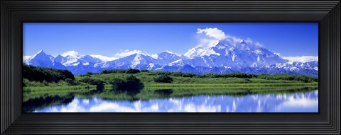 Framed Reflection Pond, Mount Mckinley, Denali National Park, Alaska, USA Print