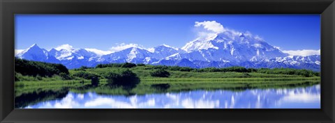 Framed Reflection Pond, Mount Mckinley, Denali National Park, Alaska, USA Print