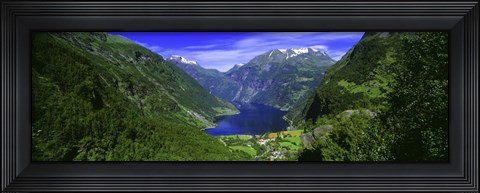 Framed Geirangerfjord, Flydalsjuvet, More Og Romsdal, Norway Print