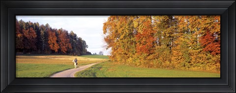 Framed Woman On Horse, Cantone Zug, Switzerland Print