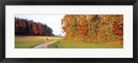 Framed Woman On Horse, Cantone Zug, Switzerland Print