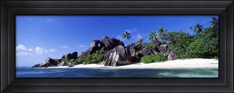 Framed La Digue Island Seychelles Print