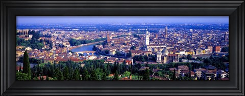 Framed Cityscape, Verona, Italy Print