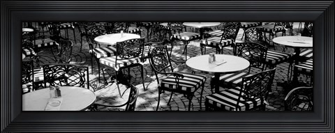 Framed Street Cafe, Frankfurt, Germany Print