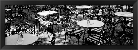 Framed Street Cafe, Frankfurt, Germany Print