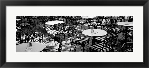 Framed Street Cafe, Frankfurt, Germany Print