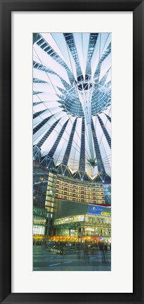 Framed Low angle view of the ceiling of a building, Sony Center, Potsdamer Platz, Berlin, Germany Print