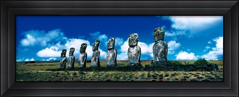 Framed Easter Island Chile Print