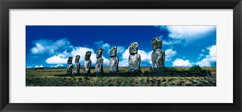 Framed Easter Island Chile Print