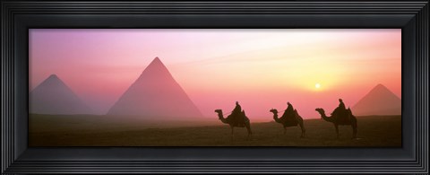 Framed Giza Pyramids Egypt Print