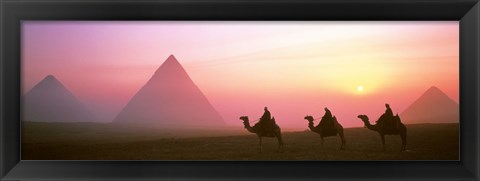 Framed Giza Pyramids Egypt Print