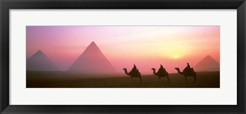 Framed Giza Pyramids Egypt Print