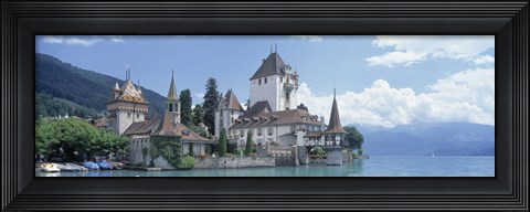 Framed Oberhofen Castle Lake Thuner Switzerland Print