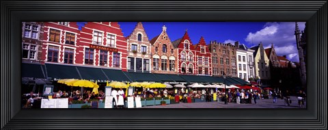 Framed Street Scene Brugge Belgium Print