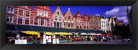 Framed Street Scene Brugge Belgium Print