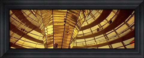 Framed Glass Dome from Interior, Reichstag,Berlin, Germany Print