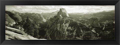 Framed USA, California, Yosemite National Park, Half Dome Print