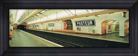 Framed Metro Station, Paris, France Print