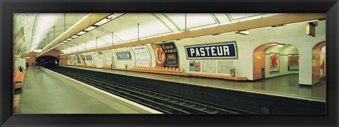 Framed Metro Station, Paris, France Print