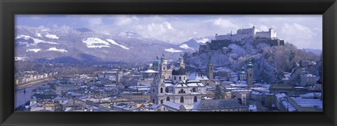 Framed Winter, Salzburg, Austria Print