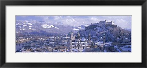 Framed Winter, Salzburg, Austria Print