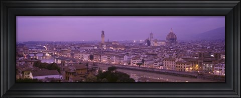 Framed Twilight, Florence, Italy Print