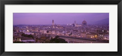 Framed Twilight, Florence, Italy Print