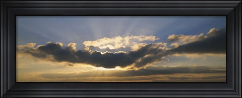 Framed Sun Through the Clouds Print