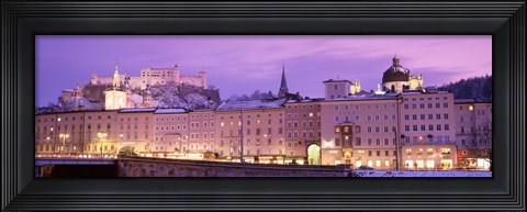 Framed Night Salzburg Austria Print