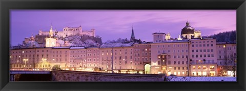 Framed Night Salzburg Austria Print