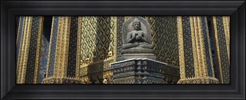 Framed Emerald Buddha, Wat Phra Keo, Bangkok, Thailand Print