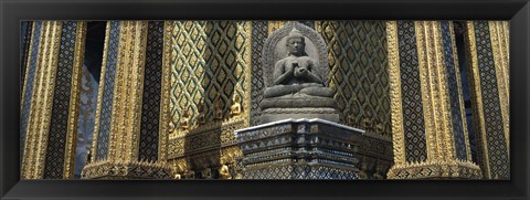 Framed Emerald Buddha, Wat Phra Keo, Bangkok, Thailand Print